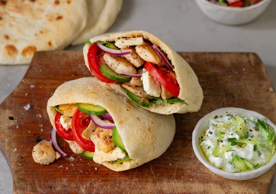 Grilled Chicken and Pita Bread